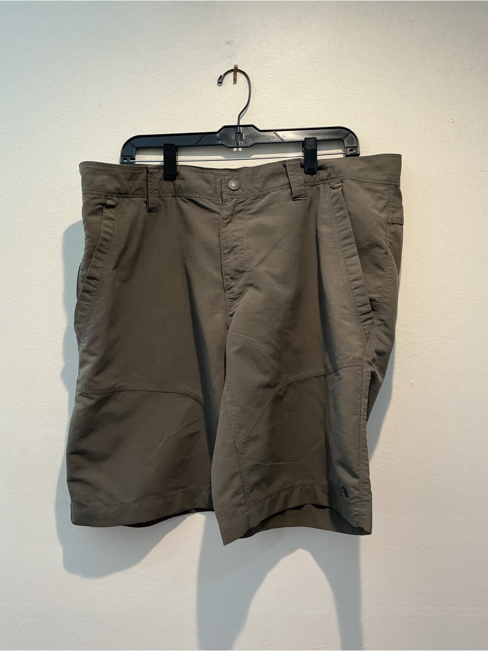 The North Face Men's Olive Green Nylon Cargo Hiking Shorts